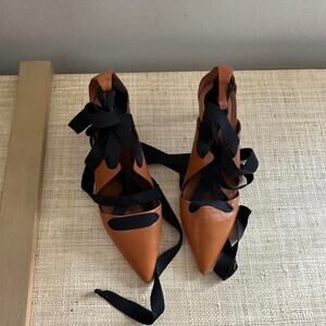 Ulla johnson brown leather pointed